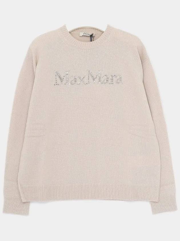 Clitter Logo Wool Cashmere Mix Women s Knit 2429366163 008 KASSEL - MAX MARA - BALAAN 1