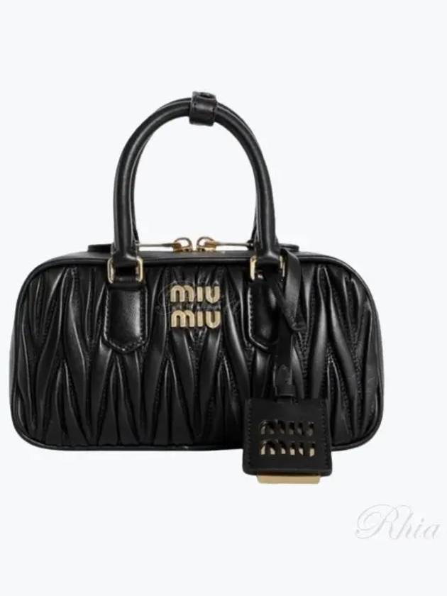 Arcadi Matellese Nappa Leather Mini Bag Black - MIU MIU - BALAAN 2