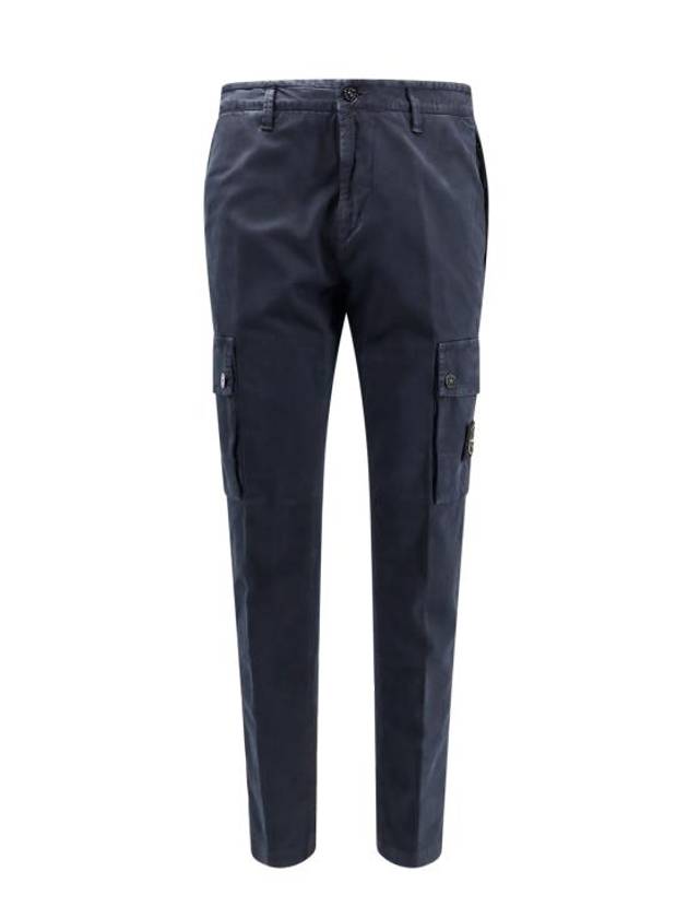 Compass Badge Cargo Straight Pants Blue - STONE ISLAND - BALAAN 1