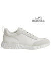 Bouncing Sneakers Mesh Suede Goatskin Blanc - HERMES - BALAAN 3