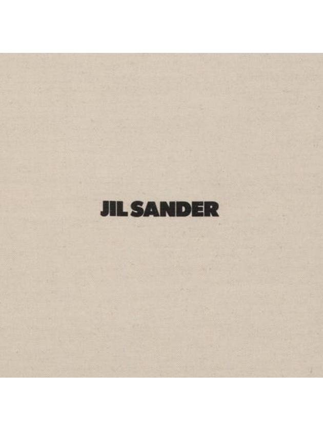 Logo Shopping Cotton Tote Bag Natural - JIL SANDER - BALAAN 4