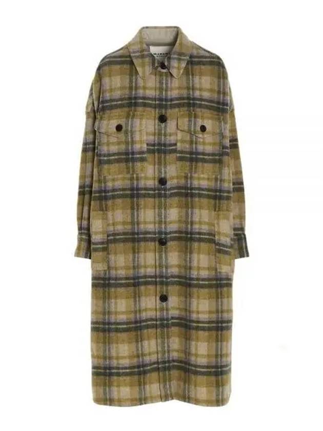 Women s Pontia Wool Coat Yellow Mint MA0024 FAA1D26E - ISABEL MARANT - BALAAN 1