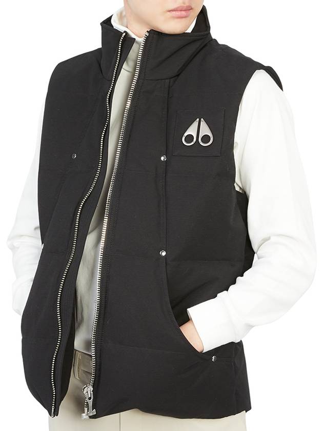 Logo Montreal Padded Vest Black - MOOSE KNUCKLES - BALAAN 9