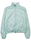 Microfiber Strorm System Windmate Bomber Jacket Aquamarine - LORO PIANA - BALAAN 3