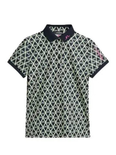 Golf Tour Tech Print Polo GWJT09007 O500 Women's Tour Tech Print Polo - J.LINDEBERG - BALAAN 2