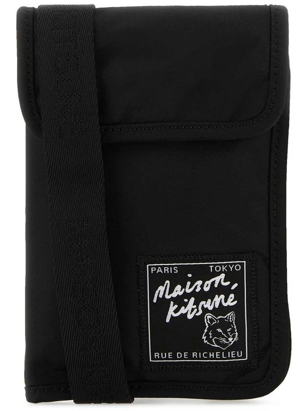 Clutch Pouch Cross Bag Black - MAISON KITSUNE - BALAAN 5