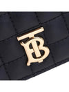 Lola Small Quilted Leather Folding Wallet Black Light Gold - BURBERRY - BALAAN 7