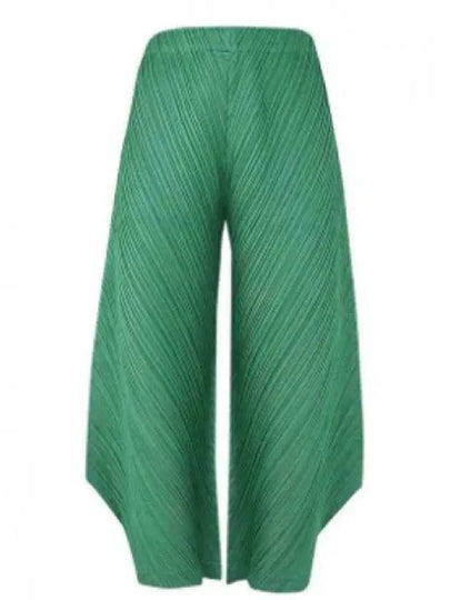 Pleated Wide Pants Green - ISSEY MIYAKE - BALAAN 2