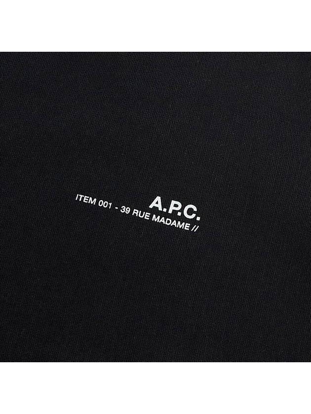 Item Logo Sweatshirt Black - A.P.C. - BALAAN 7