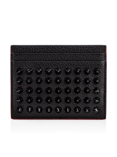 Chios Spike Card Wallet Black - CHRISTIAN LOUBOUTIN - BALAAN 2