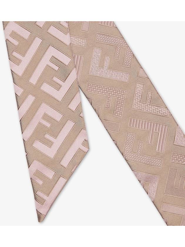 Wrappy Silk Scarf Pink - FENDI - BALAAN 3