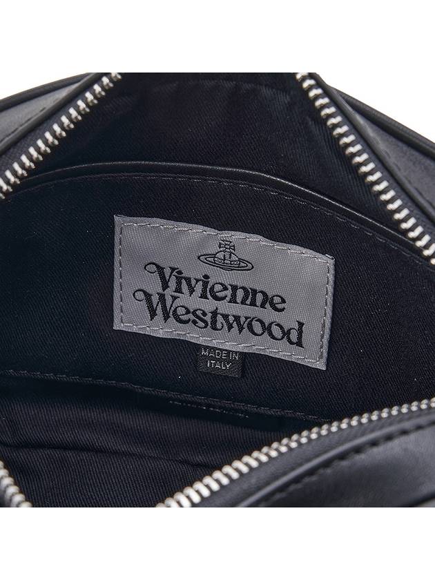 Women's Logo Nappa Leather Cross Bag Black - VIVIENNE WESTWOOD - BALAAN.