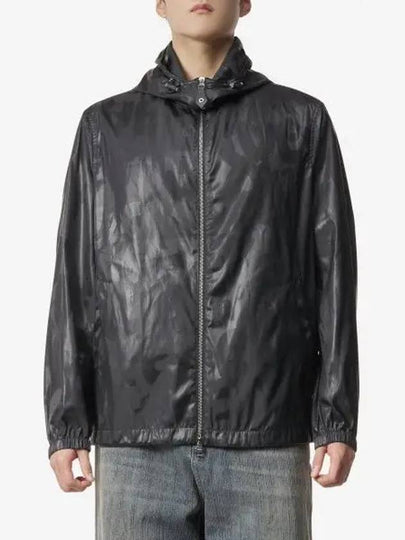 Graffiti Hooded Zip-Up Jacket Black - ALEXANDER MCQUEEN - BALAAN 2