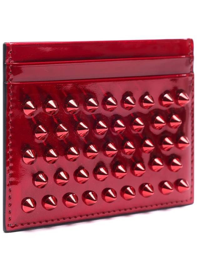 Chios Spike Card Wallet Red - CHRISTIAN LOUBOUTIN - BALAAN 4