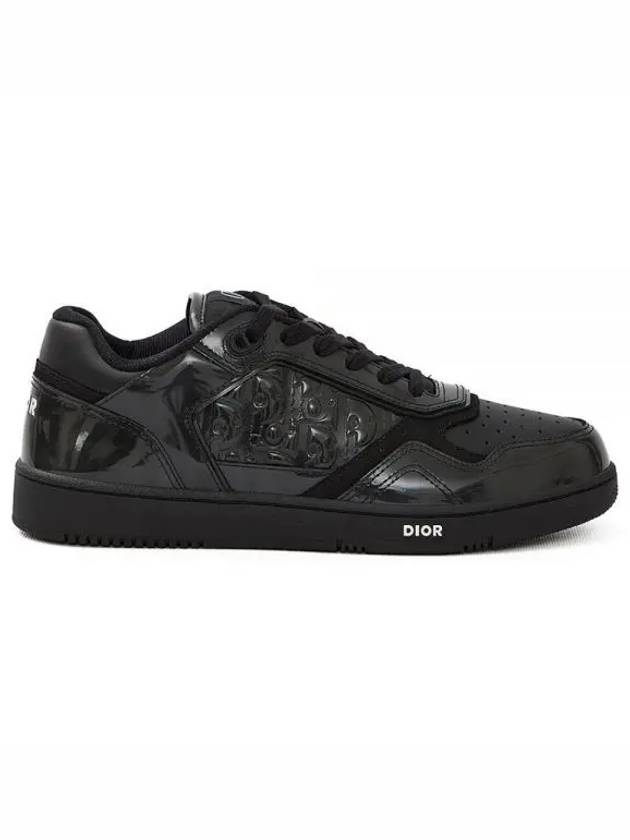 B27 Oblique Gravity Leather Low Top Sneakers Black - DIOR - BALAAN 2