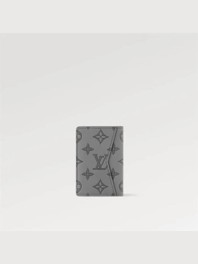 Pocket Organizer Monogram Shadow Card Wallet Grey - LOUIS VUITTON - BALAAN 6