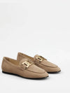 Women's Kate Suede Loafers Beige - TOD'S - BALAAN 3