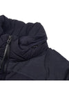 Men's Eco Chrome Quilted Short Padding Navy - CP COMPANY - BALAAN 9