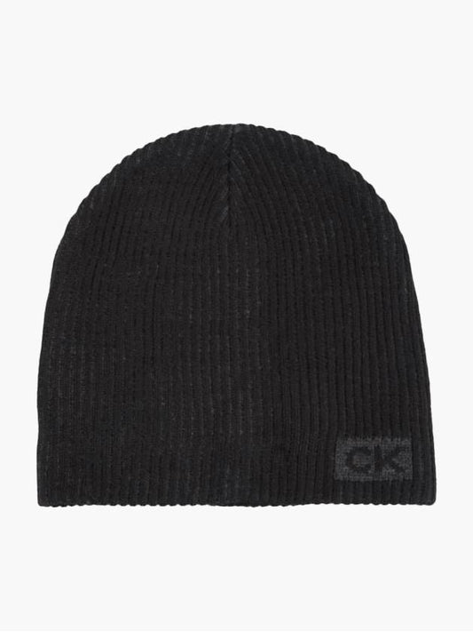 Plated Beanie Black - CALVIN KLEIN - BALAAN 1