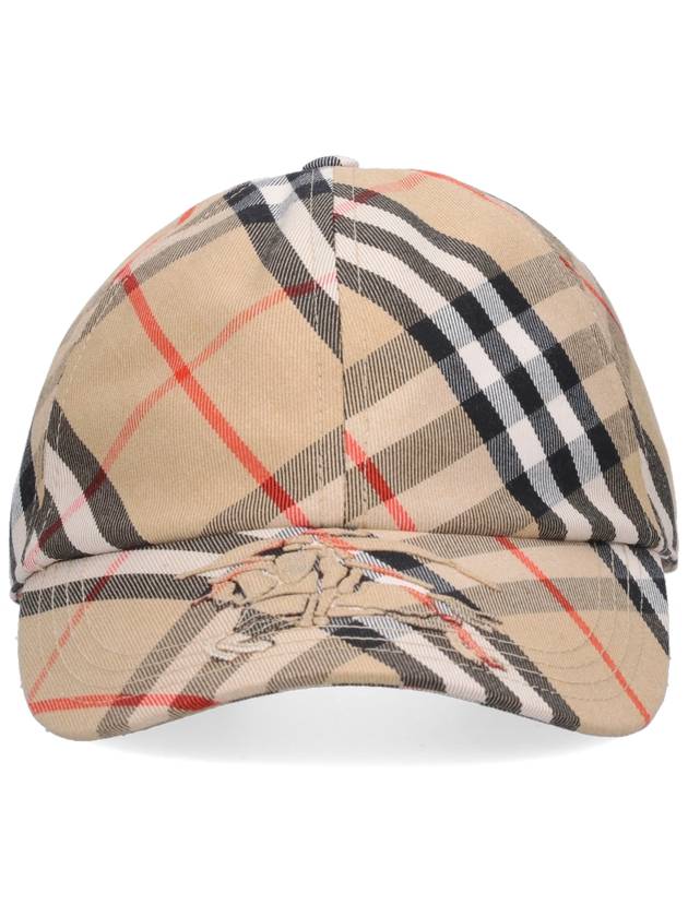 Vintage Check Base Ball Cap Beige - BURBERRY - BALAAN 2