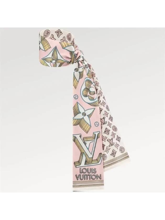 Ultimate 3D Monogram Scarf Rose - LOUIS VUITTON - BALAAN 3