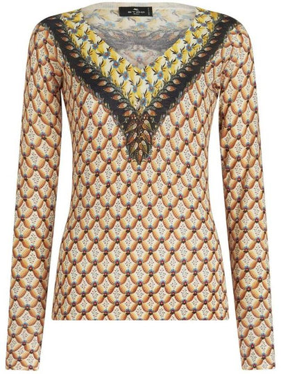 floral print knit top 196599221 - ETRO - BALAAN 2