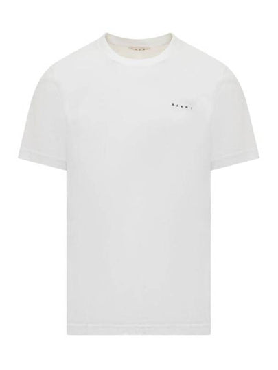 Logo Cotton Short Sleeve T-Shirt White - MARNI - BALAAN 2