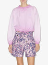 Margo Short Cotton Logo Sweatshirt Lilac - ISABEL MARANT - BALAAN 6