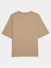 Men's Boxy Jersey Woven Pocket Short Sleeve T-Shirt Beige - LEMAIRE - BALAAN 3