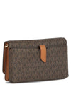 Heather Extra Small Logo Canvas Cross Bag Brown - MICHAEL KORS - BALAAN 5