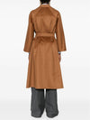 Ludmilla Belt Single Coat Tobacco - MAX MARA - BALAAN 5