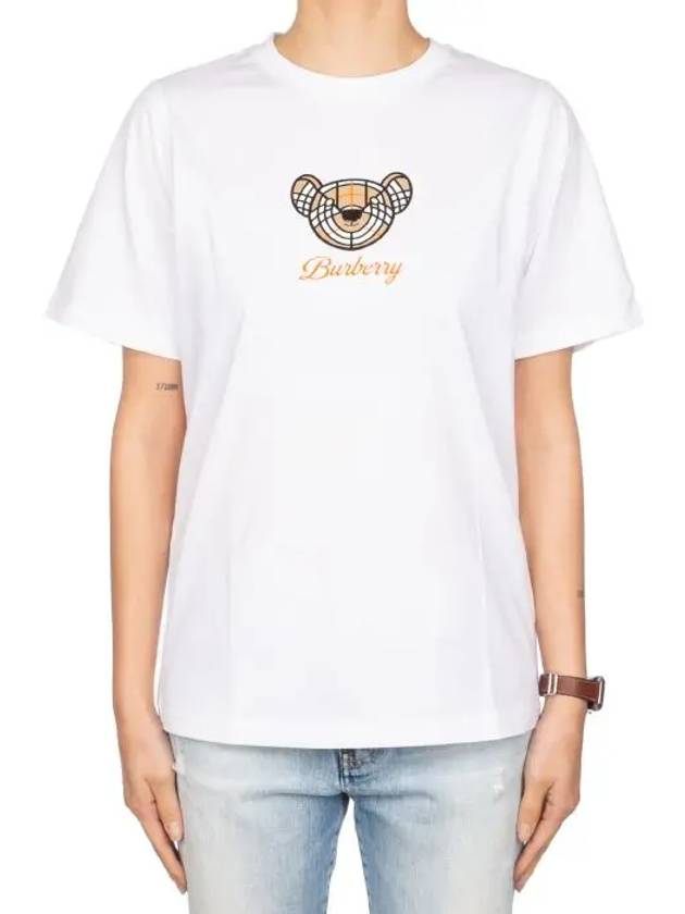 Thomas Bear Short Sleeve T-Shirt White - BURBERRY - BALAAN 3