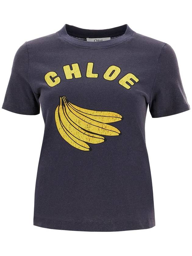 "baby fit t-shirt with banana print - CHLOE - BALAAN 1