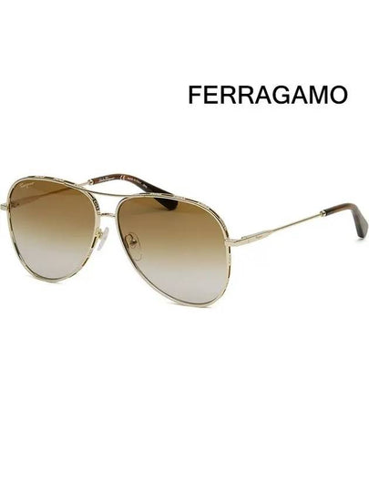 Eyewear Gradient Pilot Sunglasses Brown - SALVATORE FERRAGAMO - BALAAN 2