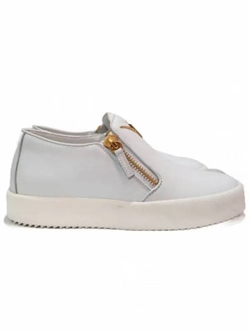 RS7006 003 Zipper Sneakers White - GIUSEPPE ZANOTTI - BALAAN 1