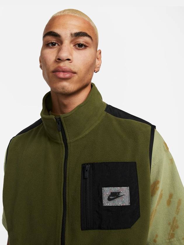 Utility Fleece Vest Khaki - NIKE - BALAAN 5