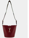 Mini Leather Bucket Shoulder Bag Red - GUCCI - BALAAN 2