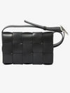 Urban Leather Crossbody Cassette Black Silver - BOTTEGA VENETA - BALAAN 2