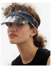 Logo Club V1U Oblique Visor Hat Blue - DIOR - BALAAN 6