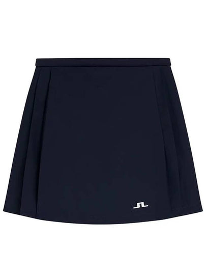 Women's Sierra Pleated Skirt Navy - J.LINDEBERG - BALAAN 2