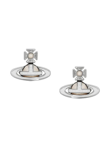 Simonetta Bas Relief Earrings Silver - VIVIENNE WESTWOOD - BALAAN 1