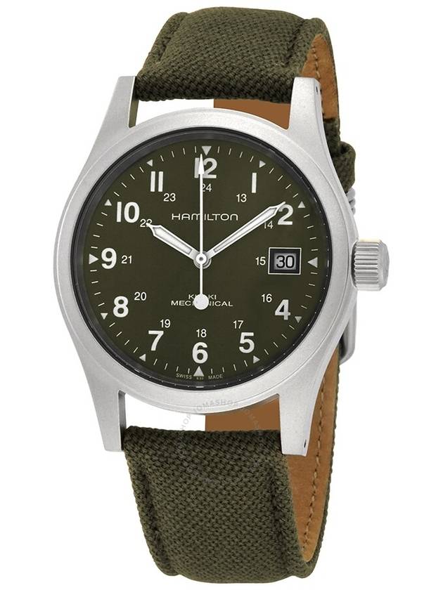 Khaki Field Mechanical 38MM Watch Green - HAMILTON - BALAAN 2