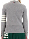 4-Bar Milano Stitch Crew Neck Knit Top Light Grey - THOM BROWNE - BALAAN 4