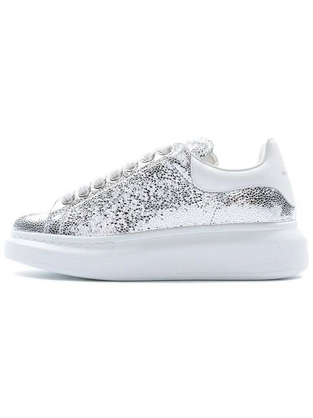 Women's Glitter Oversole Low Top Sneakers Silver - ALEXANDER MCQUEEN - BALAAN 3