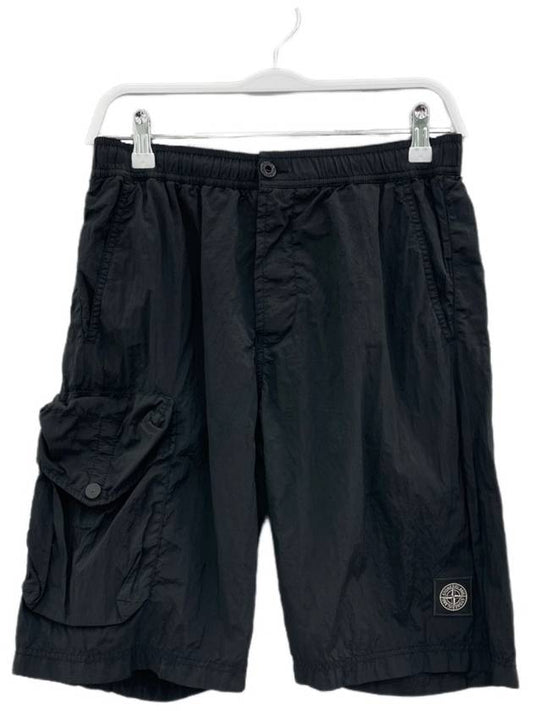 Patch Pocket Swim Shorts Black - STONE ISLAND - BALAAN 2