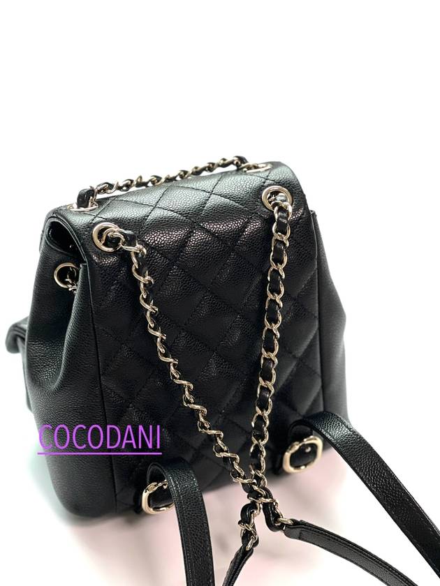 24 Years Two Pocket Caviar Duma Backpack Small Black AS3787 Gabag - CHANEL - BALAAN 4