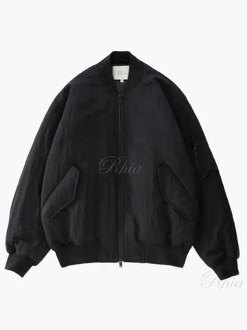 24 Leroy Bomber Jacket Black 1107 - STUDIO NICHOLSON - BALAAN 1