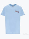 Love Club Cotton Short Sleeve T-Shirt Blue - GANNI - BALAAN 2