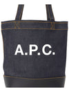 Logo Denim Axel Small Tote Bag Navy - A.P.C. - BALAAN 8