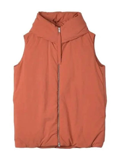 Zipper Hooded Oversized Down Vest Orange - JIL SANDER - BALAAN 2